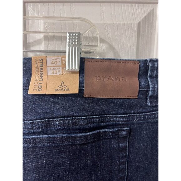 PrAna Hillgard Standard Fit Jean Dark Wash Men’s 40/32 Stretch Denim NWT - Picture 11 of 14